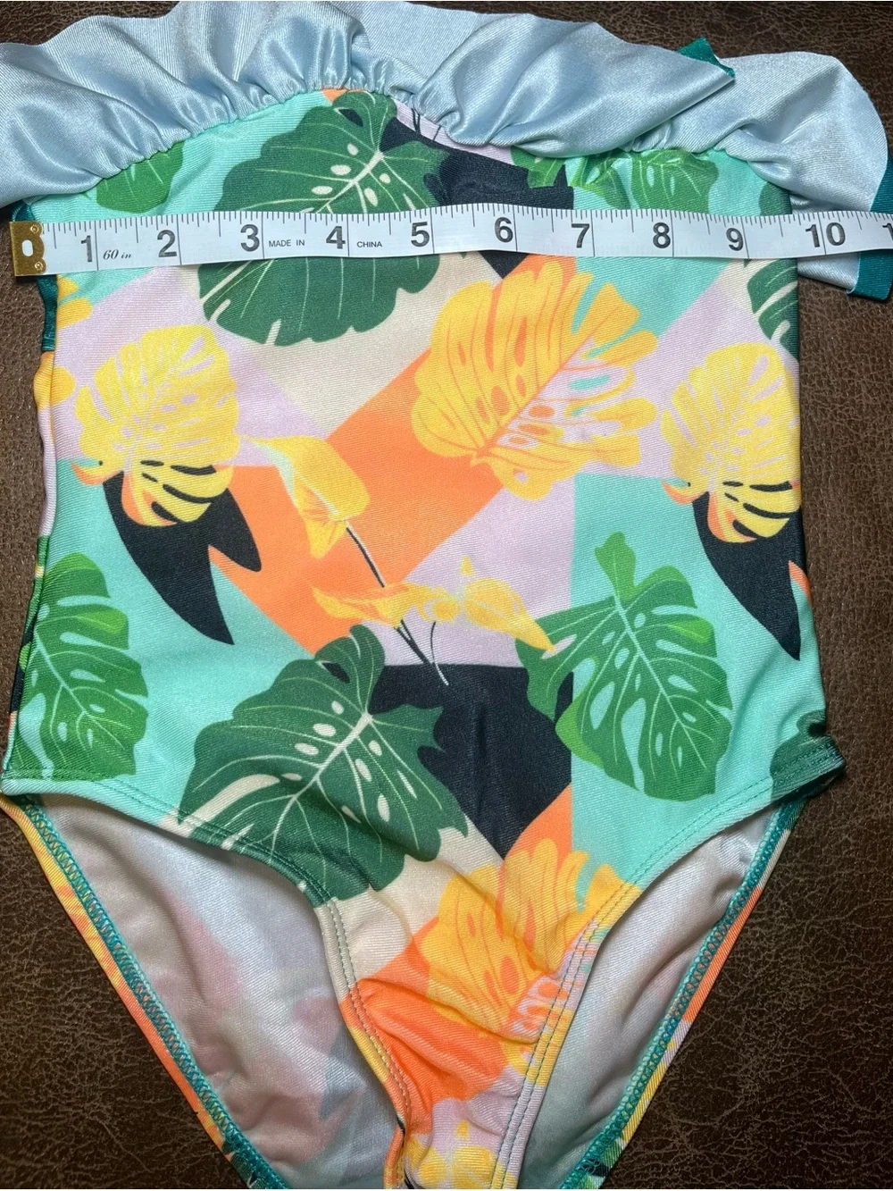 IKALI Girl’s' Tropical Print One-Piece Swimsuit NWOT Size 4T